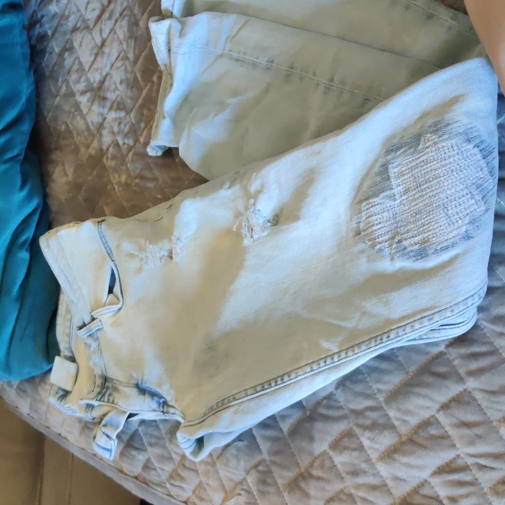 H & M bleach washed jeans